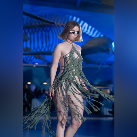 Handmade Macramé Mini Dress Festival Coachella - Picture 13 of 17